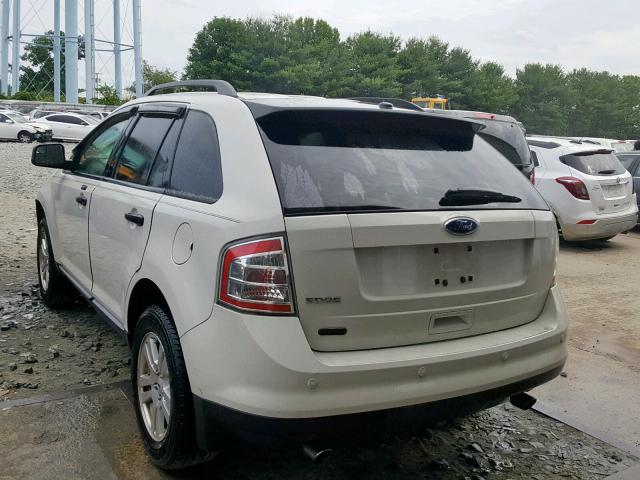 2FMDK36C69BA85500 - 2009 FORD EDGE SE WHITE photo 3