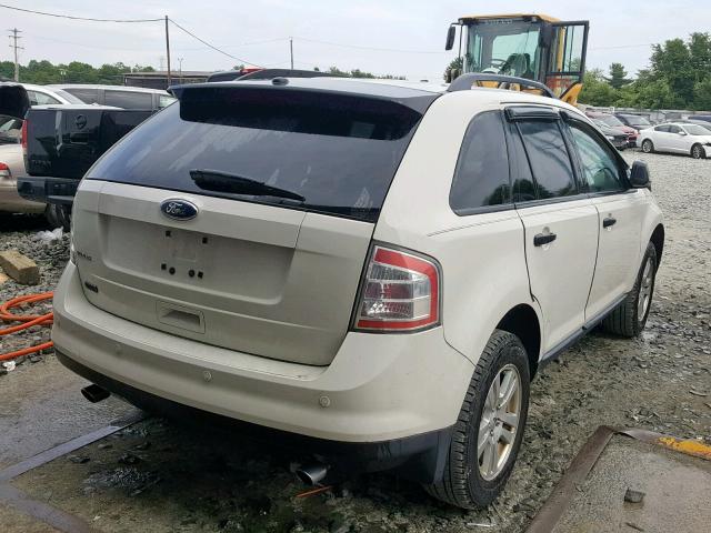 2FMDK36C69BA85500 - 2009 FORD EDGE SE WHITE photo 4