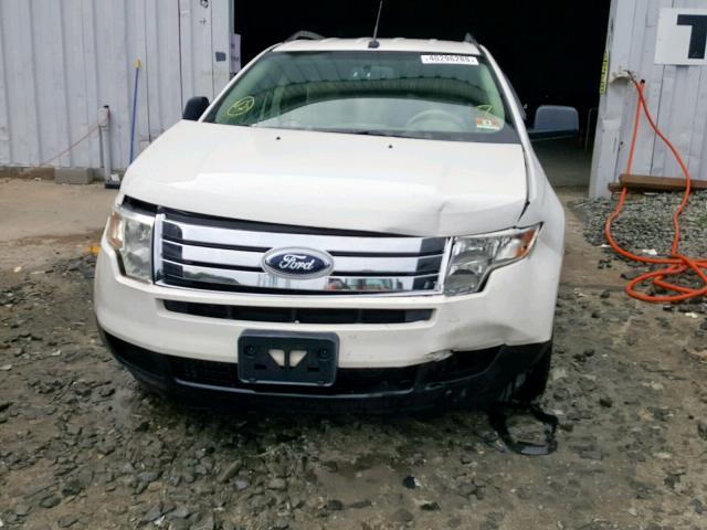 2FMDK36C69BA85500 - 2009 FORD EDGE SE WHITE photo 9