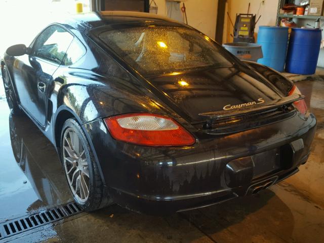 WP0AB29846U783652 - 2006 PORSCHE CAYMAN S BLACK photo 3