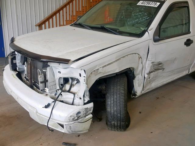 1GCCS149078102321 - 2007 CHEVROLET COLORADO WHITE photo 9