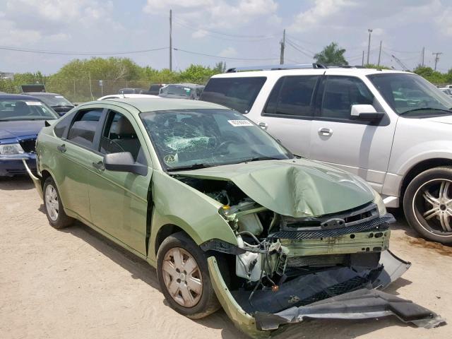 1FAHP34N28W204755 - 2008 FORD FOCUS S/SE GREEN photo 1