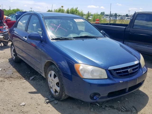 KNAFE121655159541 - 2005 KIA NEW SPECTR BLUE photo 1