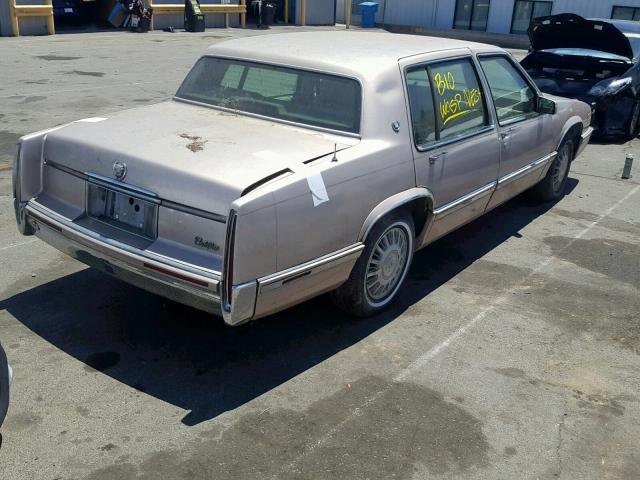 1G6CD53B6P4298457 - 1993 CADILLAC DEVILLE BEIGE photo 4