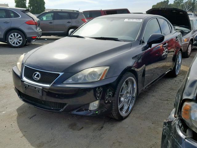 JTHBK262672046663 - 2007 LEXUS IS 250 BLACK photo 2