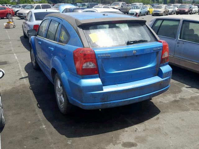 1B3HB48A59D104413 - 2009 DODGE CALIBER SX BLUE photo 3