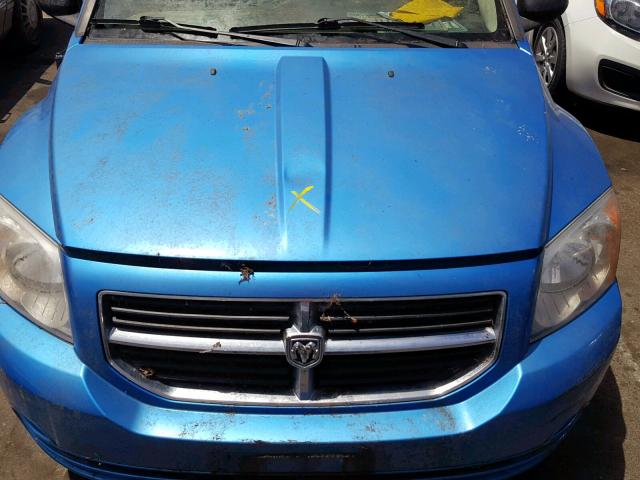 1B3HB48A59D104413 - 2009 DODGE CALIBER SX BLUE photo 7