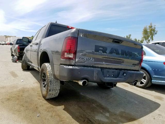 1C6RR7YT7JS161804 - 2018 RAM 1500 REBEL გრაფიტი ფოტო 3