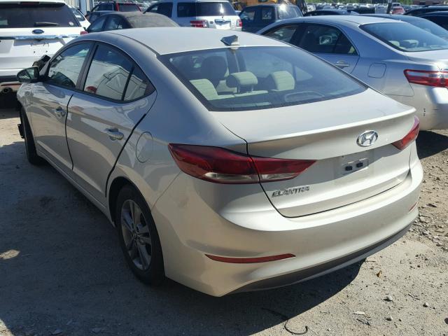 5NPD84LF1HH031516 - 2017 HYUNDAI ELANTRA BEIGE photo 3