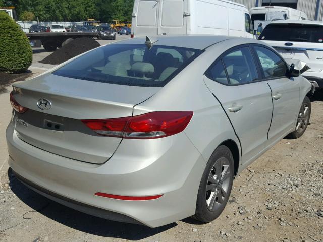 5NPD84LF1HH031516 - 2017 HYUNDAI ELANTRA BEIGE photo 4