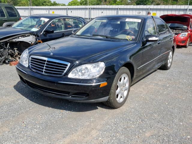 WDBNG84J75A440834 - 2005 MERCEDES-BENZ S 500 4MAT BLACK photo 2