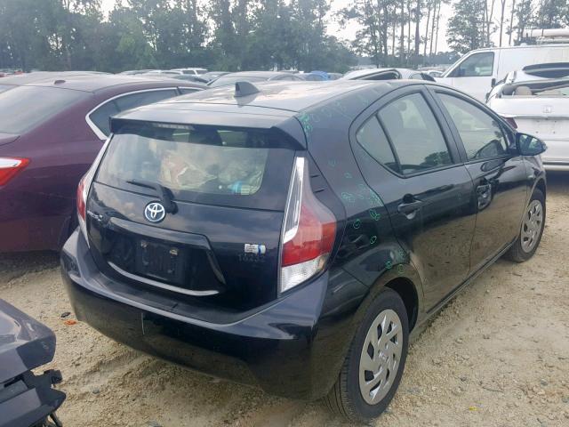 JTDKDTB30G1120617 - 2016 TOYOTA PRIUS C BLACK photo 4