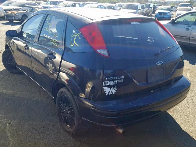 1FAFP37N76W149378 - 2006 FORD FOCUS ZX5 BLACK photo 3