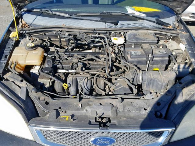 1FAFP37N76W149378 - 2006 FORD FOCUS ZX5 BLACK photo 7