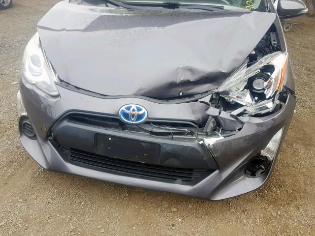 JTDKDTB36F1575535 - 2015 TOYOTA PRIUS C BROWN photo 7