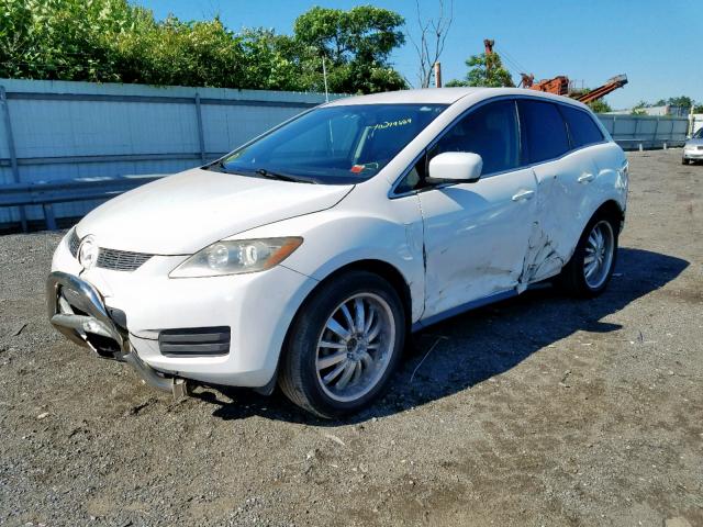 JM3ER29L580171401 - 2008 MAZDA CX-7 WHITE photo 2