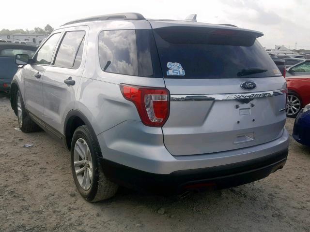 1FM5K7B8XGGA17008 - 2016 FORD EXPLORER SILVER photo 3