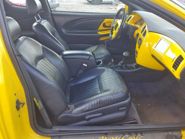 2G1WX12K539251285 - 2003 CHEVROLET MONTE CARL 黄色 照片 5