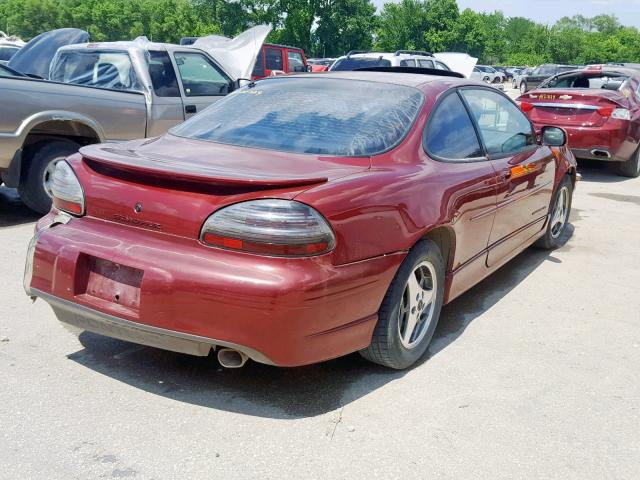 1G2WP12K11F174866 - 2001 PONTIAC GRAND PRIX MAROON photo 4