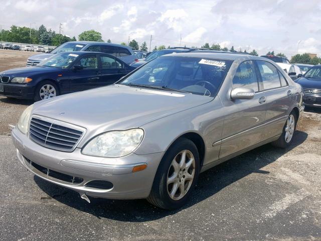 WDBNG83J84A405591 - 2004 MERCEDES-BENZ S 430 4MAT SILVER photo 2