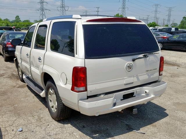 1GYEK63N63R301358 - 2003 CADILLAC ESCALADE L WHITE photo 3