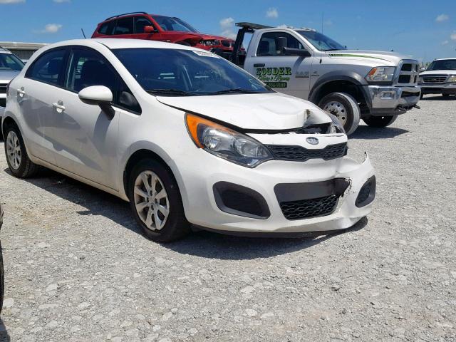 KNADM5A35C6012672 - 2012 KIA RIO LX WHITE photo 1