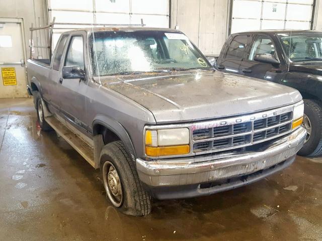 1B7GG23XXPS210943 - 1993 DODGE DAKOTA GRAY photo 1