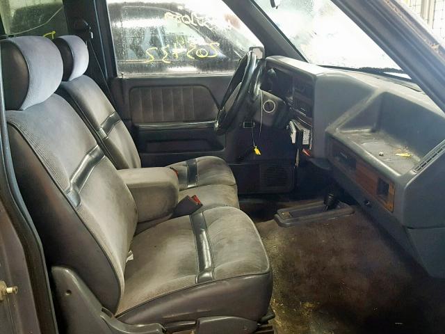 1B7GG23XXPS210943 - 1993 DODGE DAKOTA GRAY photo 5