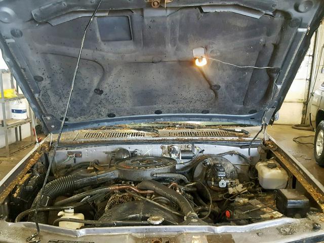 1B7GG23XXPS210943 - 1993 DODGE DAKOTA GRAY photo 7