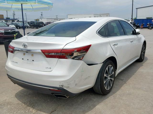 4T1BK1EB9HU259511 - 2017 TOYOTA AVALON XLE WHITE photo 4