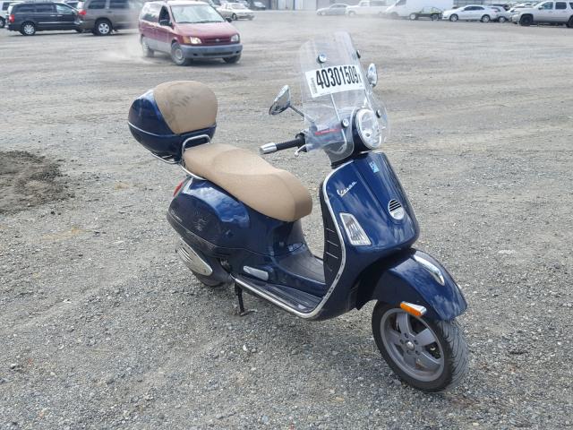 ZAPM459L495008262 - 2009 VESPA GTS 250 BLUE photo 1