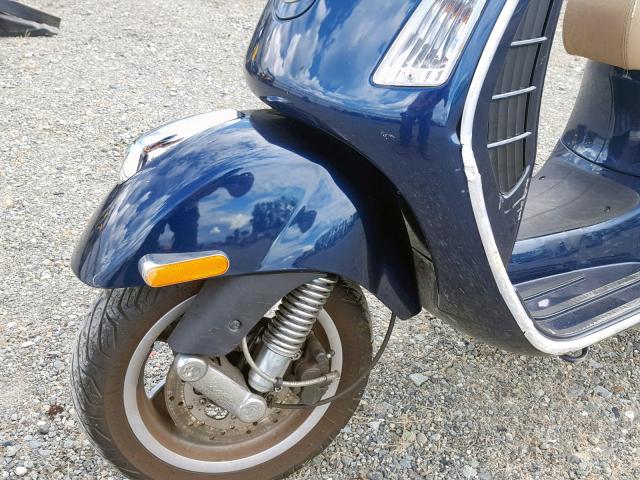 ZAPM459L495008262 - 2009 VESPA GTS 250 BLUE photo 9