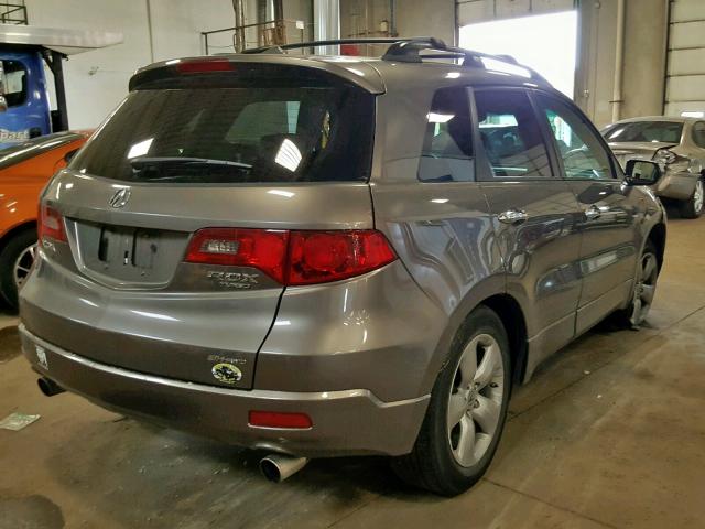 5J8TB18567A003312 - 2007 ACURA RDX TECHNO GRAY photo 4