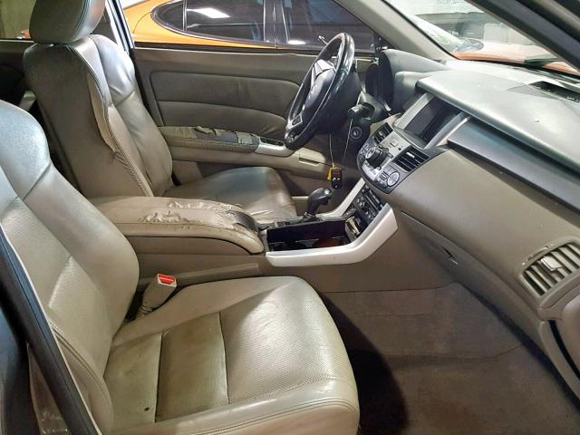 5J8TB18567A003312 - 2007 ACURA RDX TECHNO GRAY photo 5