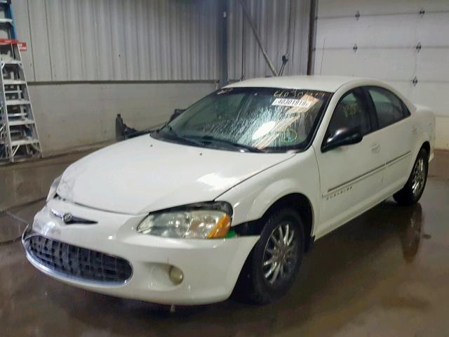 1C3EL56U91N728705 - 2001 CHRYSLER SEBRING LX WHITE photo 2