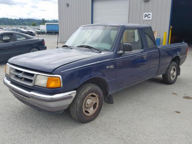 1FTCR14A2TPA81364 - 1996 FORD RANGER SUP BLUE photo 2