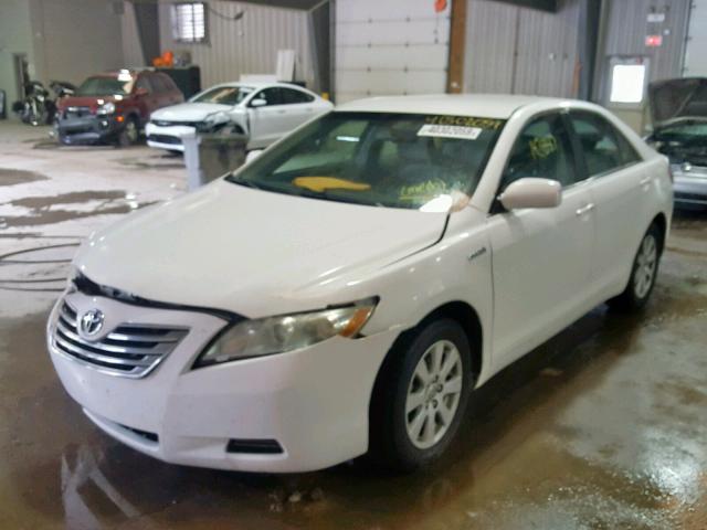 4T1BB46K18U051378 - 2008 TOYOTA CAMRY HYBR WHITE photo 2