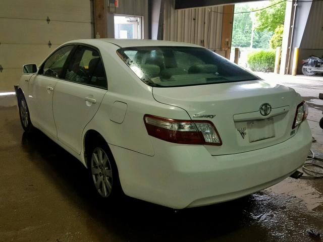 4T1BB46K18U051378 - 2008 TOYOTA CAMRY HYBR WHITE photo 3