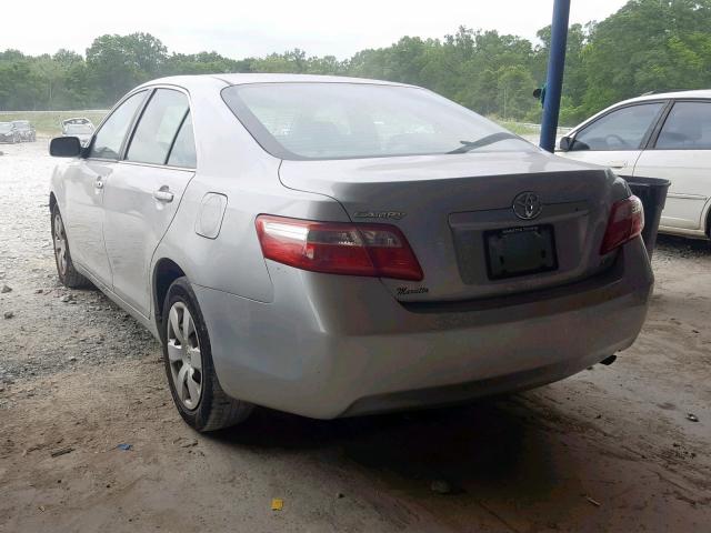 4T1BE46K07U678854 - 2007 TOYOTA CAMRY NEW SILVER photo 3