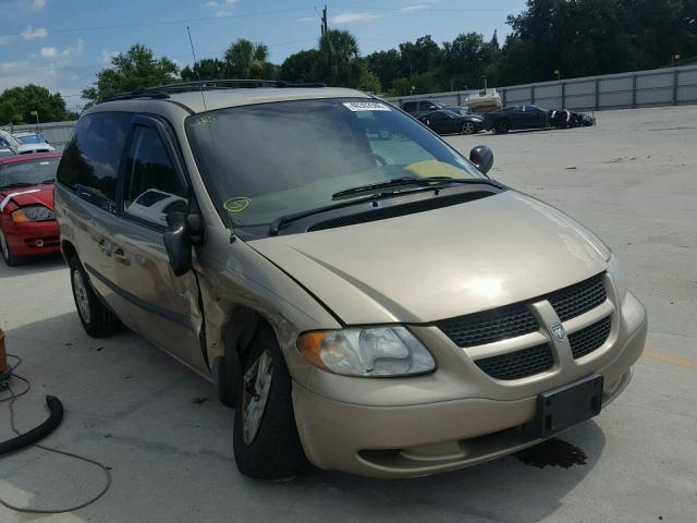 1D4GP453X3B139763 - 2003 DODGE CARAVAN SP TAN photo 1