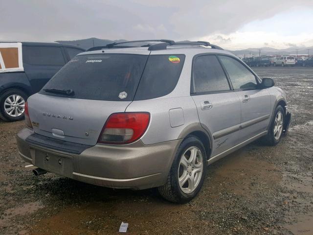 JF1GG68512H817386 - 2002 SUBARU IMPREZA OU SILVER photo 4