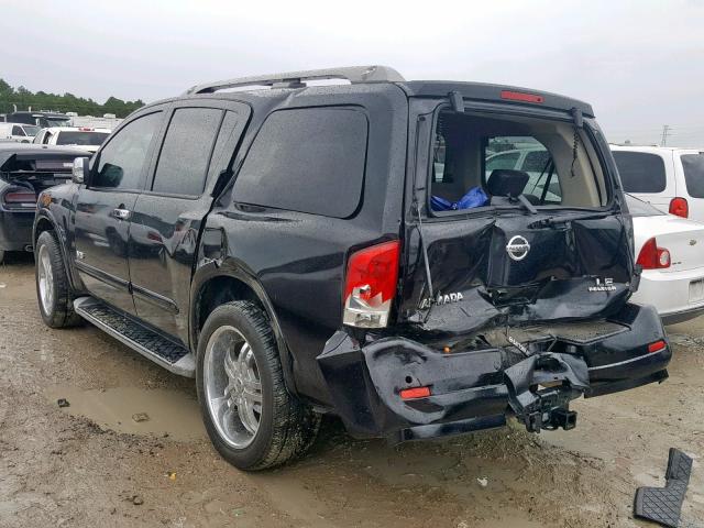 5N1AA08D98N604181 - 2008 NISSAN ARMADA SE BLACK photo 3