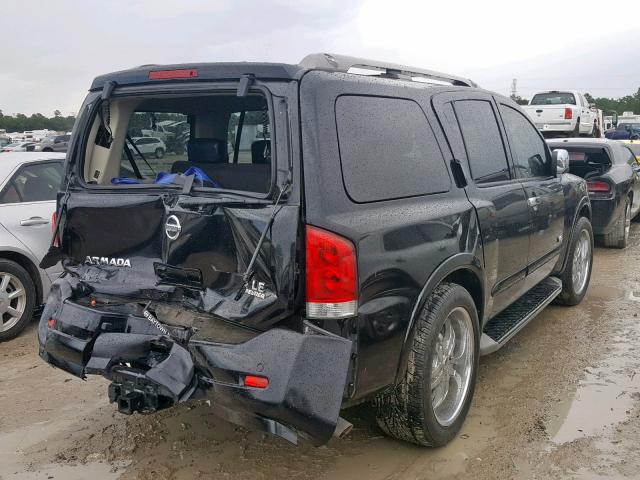 5N1AA08D98N604181 - 2008 NISSAN ARMADA SE BLACK photo 4