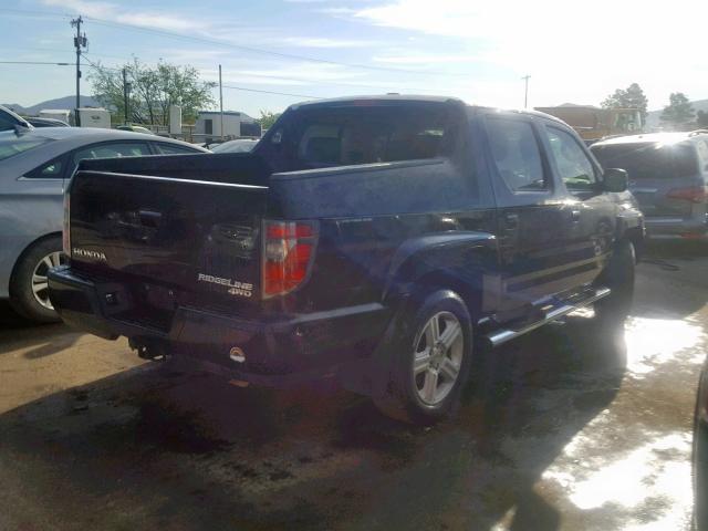 5FPYK1F52DB018259 - 2013 HONDA RIDGELINE BLACK photo 4