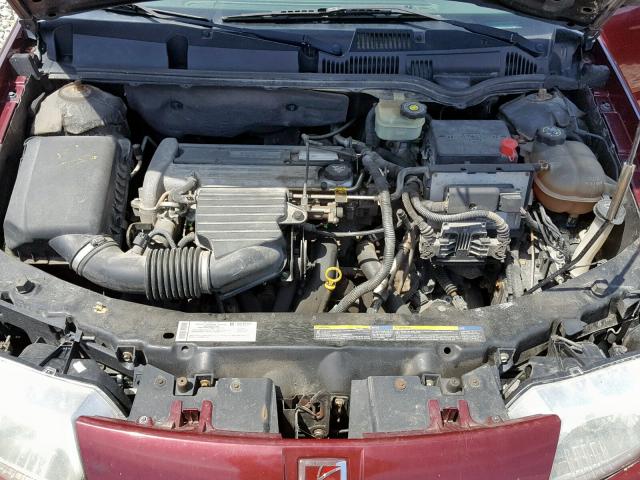 1G8AL52F93Z113482 - 2003 SATURN ION LEVEL MAROON photo 7