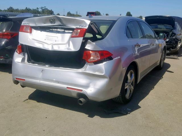 JH4CU2F62EC004807 - 2014 ACURA TSX TECH SILVER photo 4