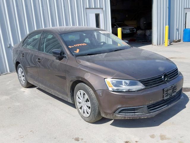 3VW2K7AJ6BM059912 - 2011 VOLKSWAGEN JETTA BASE BROWN photo 1