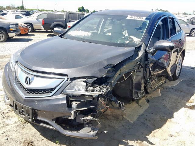 5J8TB3H54GL016494 - 2016 ACURA RDX TECHNO CHARCOAL photo 2