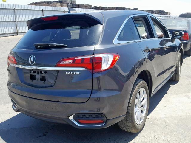 5J8TB3H54GL016494 - 2016 ACURA RDX TECHNO CHARCOAL photo 4