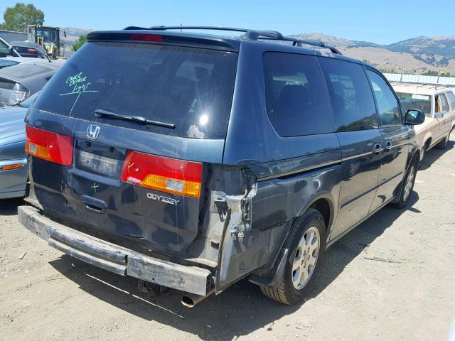 5FNRL18703B015738 - 2003 HONDA ODYSSEY EX BLUE photo 4